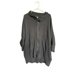 Soft Surroundings Wool Blend Poncho Cardigan Quarter Sleeve Cottagecore Size S/M